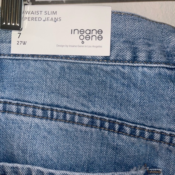 Insane Gene Hi-Waist Tapered Jeans in Medium Wash - Picture 8 of 8